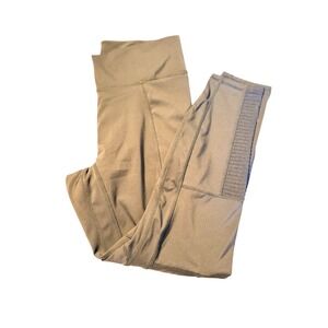 Fabletics Black Moto Ribbed High Waisted Leggings Womens